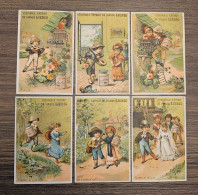 CHROMO LIEBIG SERIE 105 -STORIA D'AMORE - FR (6 CHROMOS) 1883/85 - Liebig