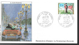 FRANCE 1985 - YT 2354 - PEYNET - La Saint-Valentin - 14.02.1985 - 1980-1989