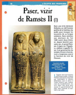 PAZER , VIZIR DE DE RAMSES II 1   Histoire Fiche Dépliante Egypte Des Pharaons - Histoire