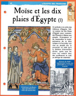 MOISE ET LES DIX PLAIES D'EGYPTE 1  Histoire Fiche Dépliante Egypte Des Pharaons - Storia