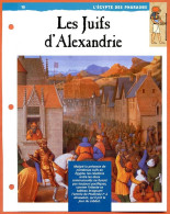 LES JUIFS D'ALEXANDRIE  Histoire Fiche Dépliante Egypte Des Pharaons - Historia