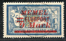 REF 090 > MEMEL < Yv PA N° 29A Ø Surcharge Espacée 3½ Mn < Oblitéré Dos Visible - Used Ø Air Mail - Gebruikt