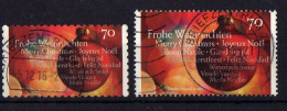 ALLEMAGNE Germany 2016 Christmas Noel (les 2 Dent. Diff.) Obl. - Used Stamps