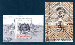France 2024. Bloc Trésors Notre Dame & New York. Cachet. Rond Gomme D'origine - Souvenir Blocks & Sheetlets