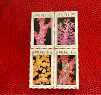 PALAOS 1990 4v  Neuf MNH ** YT 303 / 306 Marine Life Coral Korall Korallen Coraux PALAU - Marine Life