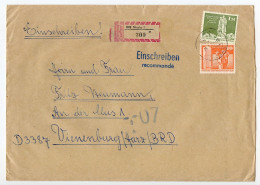 Germany East 1979 Registered Cover; Niesky To Vienenburg; Stamps - 30pf. Halle (Saale) & 1m. Soviet War Memorial - Brieven En Documenten