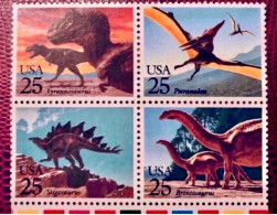 USA 1989 4 V Neuf ** MNH Mi 2051 A 2054 Préhistorique Prehistoric Prehistórico Prähistorisches Preistorico - Prehistorisch