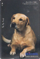 Carte Orange JAPON - Série KIOSK - ANIMAL - CHIEN LABRADOR - GOLDEN RETRIEVER DOG - JAPAN Prepaid JR Card - 1248 - Honden