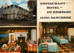18* SANCERRE Bar Restaurant « du Rempart » Multivues  (CPM 10,5x15cm)  RL16,0958 - Sancerre