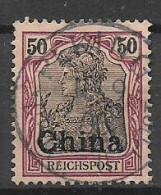 GERMANIA REICH  UFFICI IN CINA  1900 FRANCOBOLLI DELLA GERMANIA SOPRASTAMPA YVERT. 16  USATO VF - Deutsche Post In China