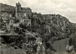 46 - Saint Cirq Lapopie - Quartier Des Gardes Et Le Lot - Mention Photographie Véritable - Carte Dentelée - CPSM Grand F - Saint-Cirq-Lapopie