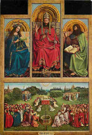 Art - Peinture Religieuse - Van Eyck - Het Lam Gods - Panneaux De Fond - Gent - Sint Baafskathedraal - Carte Neuve - CPM - Quadri, Vetrate E Statue