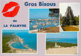 17 - La Palmyre - Les Mathes - Multivues - La Plage - La Mairie -  Village Avec église - Le Rond Point - CPM - Voir Scan - Les Mathes