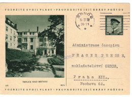 Illustrated Postal Card Teplice Nad Bečvou - PC Brno - CDV69 107 - Postales