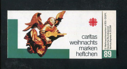 "BUNDESREPUBLIK DEUTSCHLAND" 1989, Caritas-Weihnachtsmarken-Markenheftchen ** (B1155) - 1971-2000