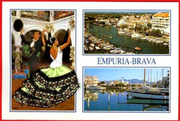 ** CARTE  EMPURIA - BRAVA ** - Embroidered