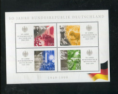 "BUNDESREPUBLIK DEUTSCHLAND" 1999, Block 49 ** (B1157) - 1991-2000