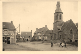 Le Loroux * Place De L'église Du Village * Enfants Villageois * Photo Ancienne Photographe Lescuyer 15x10cm - Sonstige & Ohne Zuordnung