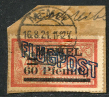 REF 090 > MEMEL < Yv PA N° 1 Ø < BEAU OBLITERE Sur FRAGMENT - Used Ø Air Mail > Cote 100 € - Oblitérés