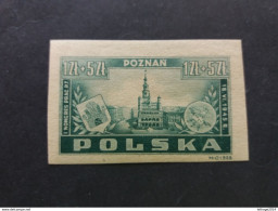 POLOGNE POLSKA POLOGNA POZTCA 1945 The First Post Office Employees Congress, Poznan 1945 IMPERFORETED MNH - Nuevos