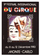 9E FESTIVAL INTERNATIONAL DU CIRQUE DU 8 AU 12 DECEMBRE 1983  (carte Photo) - Cirque