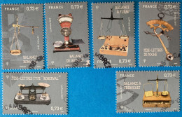 France 2017 : Pèse-lettres Et Balances Postales N° 5191 à 5196 Oblitéré - Used Stamps