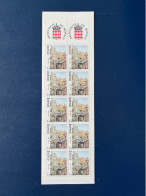 MONACO Carnet De 10 Timbres N 1708 De 1990 La Rampe En état Luxe - Unused Stamps
