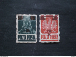 POLONIA 1945 Previous Issues Overprinted And Surcharged - Gebruikt