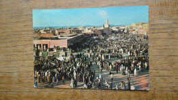 Maroc , Marrakech , Place Djemaa El Fna "" Beaux Timbres "" - Marrakesh