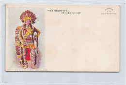 Usa - Native Americana - Tushaquint Indian Chief - PRIVATE MAILING CARD - Publ. Carson-Harper Co. Rocky Mt. Series - Indiani Dell'America Del Nord