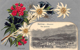 NEIRIVUE (FR) Vue Générale - Edelweiss - Gruyère - Ed. H.Guggenheim 14130 - Neirivue