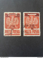 POLSKA POLOGNE POLEN POLAND POLONIA 1945 Previous Issues Overprinted And Surcharged - Oblitérés