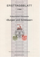 Germany Deutschland 1982-07 Burgen Und Schlösser, Schloss Herrenhausen, Wilhelmsthal, Lichtenstein, Canceled In Berlin - 1981-1990