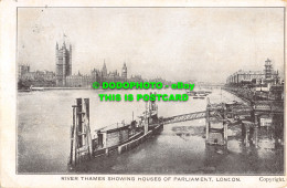 R470056 London. River Thames Showing Houses Of Parliament. 1905 - Autres & Non Classés
