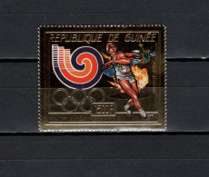 Guinea 1987 Olympic Games Seoul, Gold Stamp MNH - Zomer 1988: Seoel