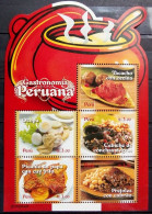 Peru 2009, Gastronomy - Peruvan Dishes, MNH Unusual S/S - Peru