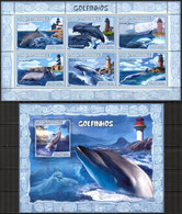 Mozambique 2007 Marine Life Dolphins Sheet + S/S MNH - Mozambico