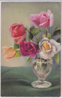 Rosen In Vase - Gelaufen 1935 Ab Bern - Flowers