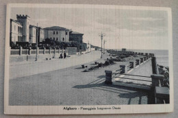 BF016 ALGHERO PASSEGGIATA LUNGOMARE DANTE ANIMATA  SASSARI - 1943 - Altri & Non Classificati