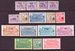 Guyana 1922/27 Y.T.91/94,97/105 */MH VF/F - Unused Stamps