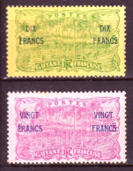 Guyana 1923 Y.T.95/96 */MH VF/F - Ongebruikt