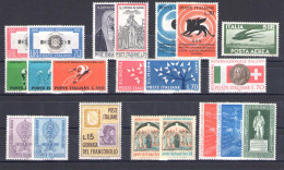 1962 Italia Repubblica, Francobolli Nuovi, Annata Completa 21 Valori, MNH** - Vollständige Jahrgänge