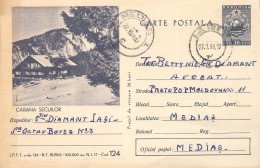 Postal Stationery Postcard Romania Cabana Secuilor - Romania