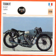 TERROT 350 HCP 4 Paliers  1936 France Fiche Technique Moto - Sports