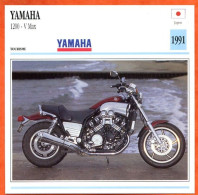 YAMAHA 1200 V Max  1991 Japon Fiche Technique Moto - Sport