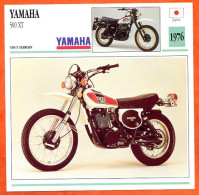 YAMAHA 500 XT  1976 Japon Fiche Technique Moto - Sport