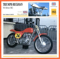 TRIUMPH RICKMAN 500 1963 UK Fiche Technique Moto - Sport