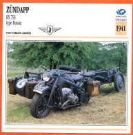 ZUNDAPP KS 750   1941  Allemagne Fiche Technique Moto - Sport