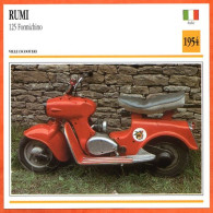 RUMI 125 Formichino 1954 Italie Fiche Technique Moto - Sport