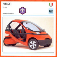 PIAGGIO 3 Roues 1990 Italie Fiche Technique Moto - Sport